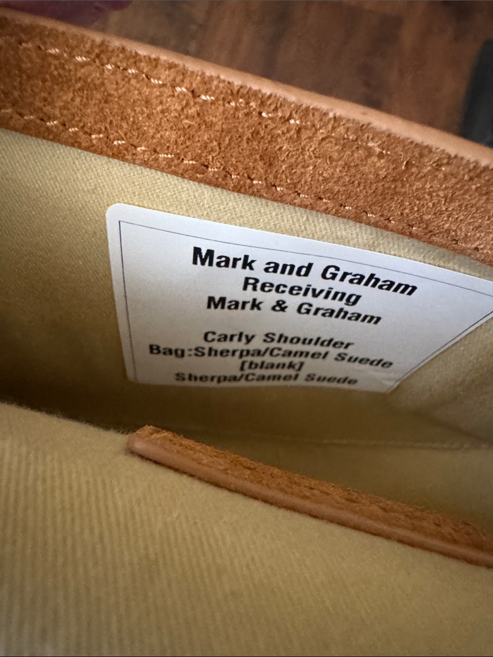 Mark & Graham Sloane Suede and Shearling Shoulder Bag - New! - Picture 7 of 7